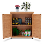 Outdoor Workstation Potting Bench - Cedar Wood/Metal, 1-Piece  Warm Home View