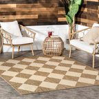 nuLOOM Sabina Diamond Trellis Outdoor Performance Area Rug - Polypropylene, 1-Piece  Warm Home View