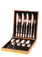 16-Piece Stainless Steel Dinnerware Set for Families  Warm Home View