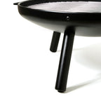 Wood Burning Outdoor Fire Pit - Steel, 2-Piece Set  Warm Home View