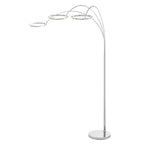 LED Three Ring Hong Kong  Arc Floor lamp // Chrome, Not Dimmable  Warm Home View