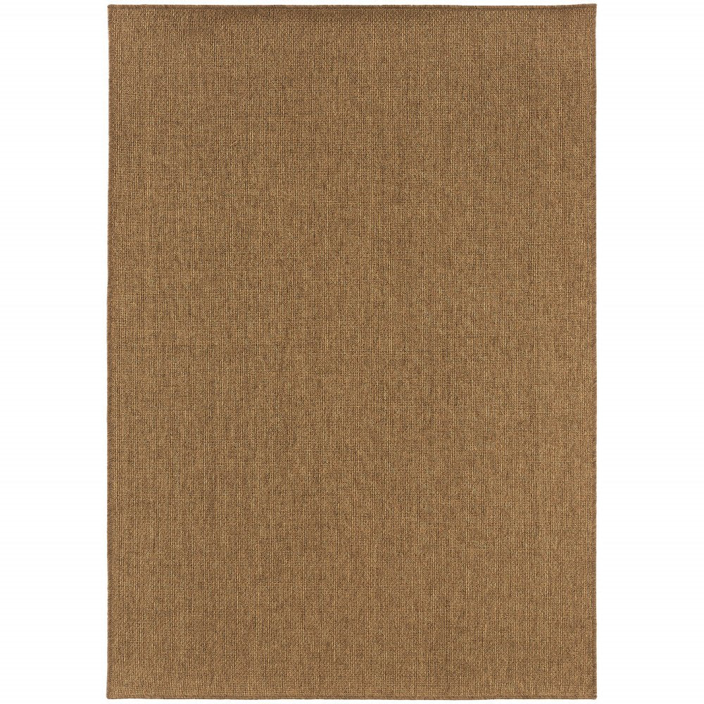 9' X 13' Tan Indoor Outdoor Area Rug  Warm Home View