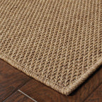 9' X 13' Tan Indoor Outdoor Area Rug  Warm Home View