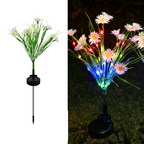 Solar Garden Stake Lights - LED Flower Waterproof, 1-Piece  Warm Home View