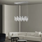 Short Crystal Sparkling Night Chandelier // 15 Light  Warm Home View
