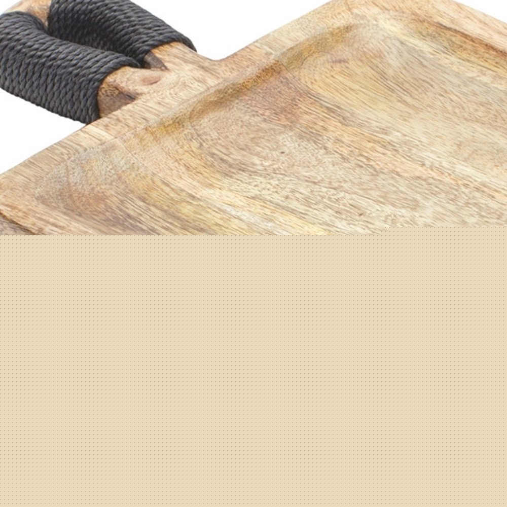 Set of Two Brown Solid Wood Cheese Boards  Warm Home View