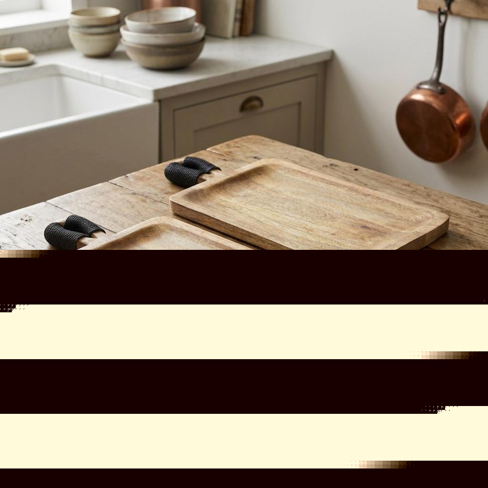 Set of Two Brown Solid Wood Cheese Boards  Warm Home View
