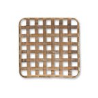 Set of Two Brown Square Bamboo Vanity Tray  Warm Home View