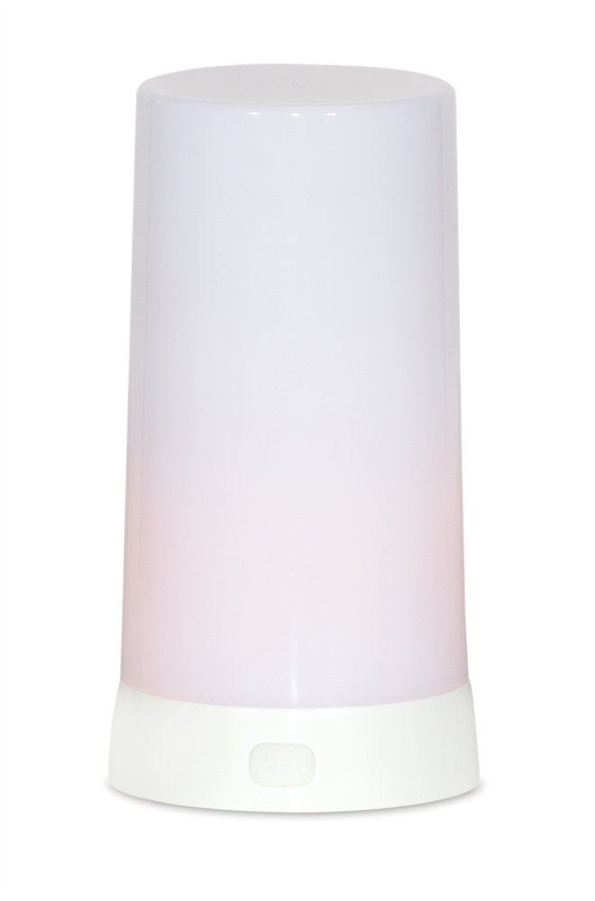 Set of Two White Flameless Pillar Candle  Warm Home View