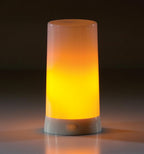 Set of Two White Flameless Pillar Candle  Warm Home View