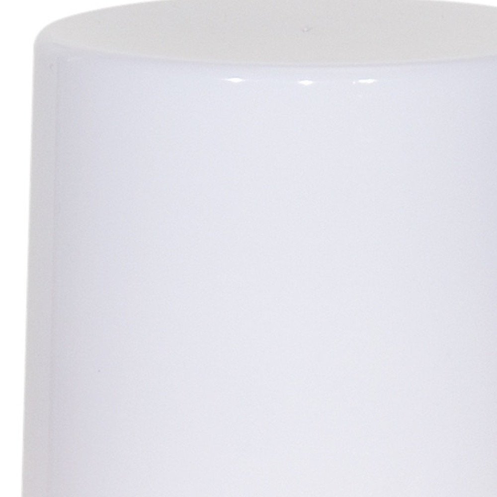 Set of Two White Flameless Pillar Candle  Warm Home View