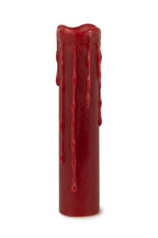 Set of Two Red Flameless Pillar Candle  Warm Home View
