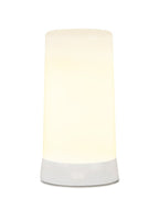 Set of Two White Flameless Pillar Candles  Warm Home View