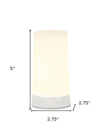 Set of Two White Flameless Pillar Candles  Warm Home View