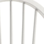 White Wood Windsor Back Dining Side Chair  Warm Home View