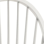 White Wood Windsor Back Dining Side Chair  Warm Home View