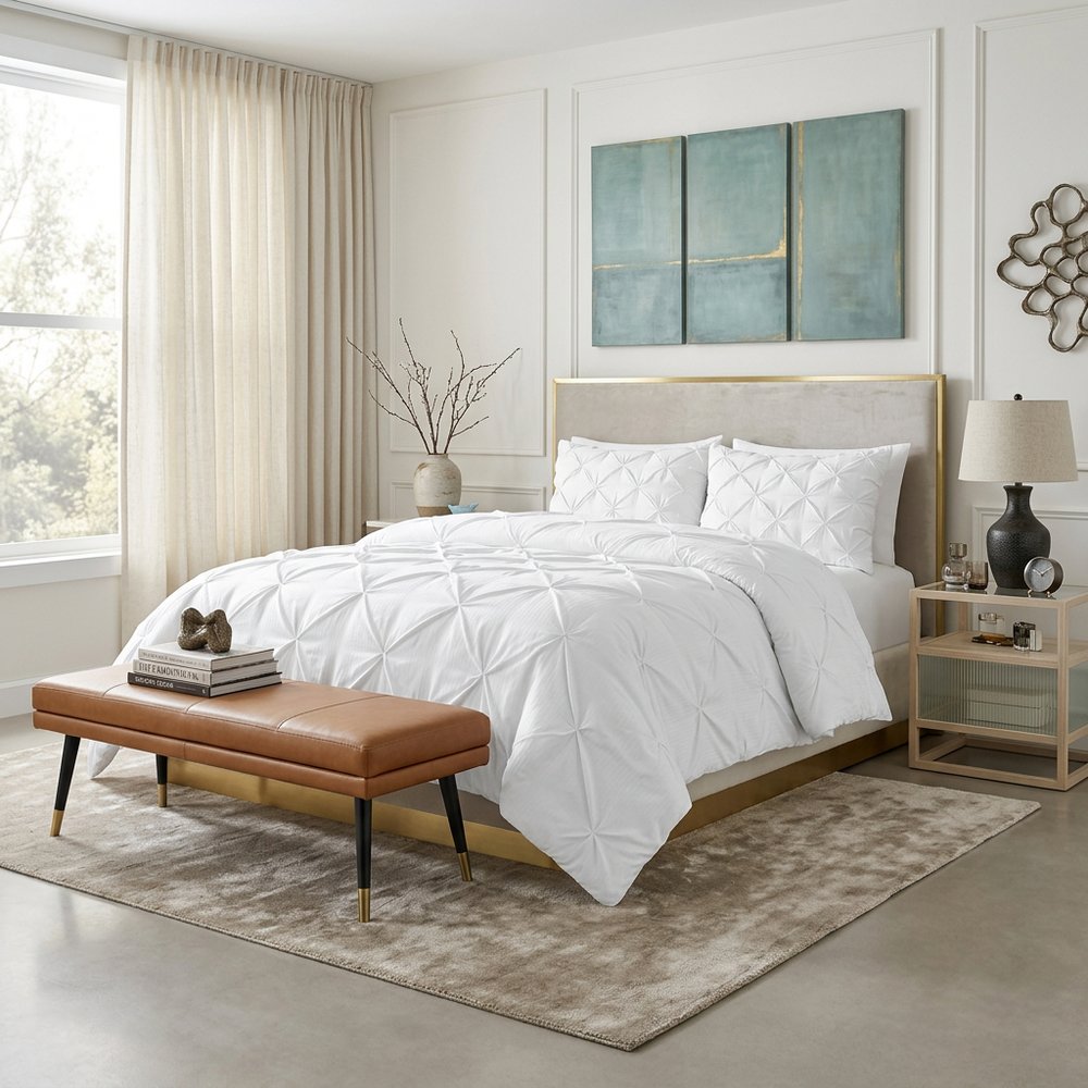 White Twin Microfiber Washable Microfiber Down Alternative Comforter  Warm Home View