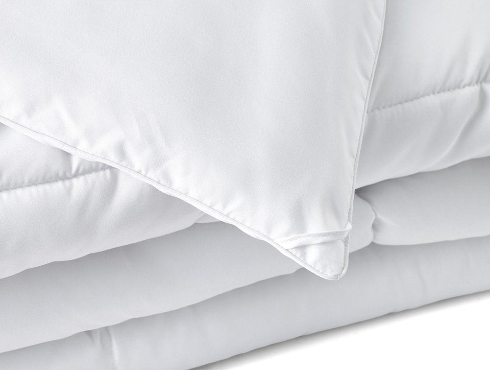White Twin Microfiber Washable Microfiber Down Alternative Comforter  Warm Home View