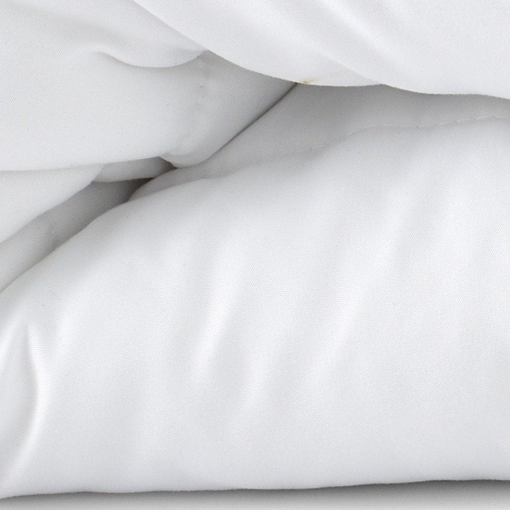 White Twin Microfiber Washable Microfiber Down Alternative Comforter  Warm Home View