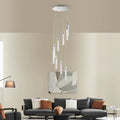 Sparkling Night Cylinder Chandelier // 9 Light  Warm Home View