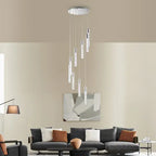 Sparkling Night Cylinder Chandelier // 9 Light  Warm Home View