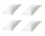 Four Piece White Linen Queen Sheet Set  Warm Home View
