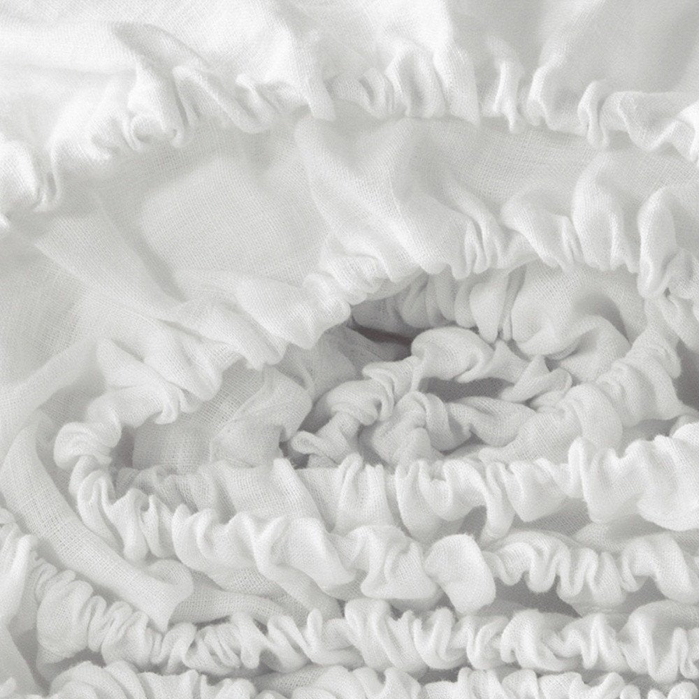 Ivory Linen King Fitted sheet  Warm Home View