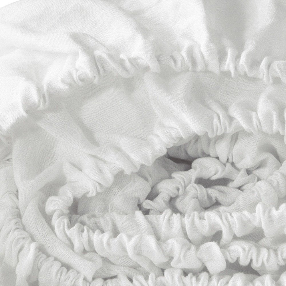 Ivory Linen King Fitted sheet  Warm Home View