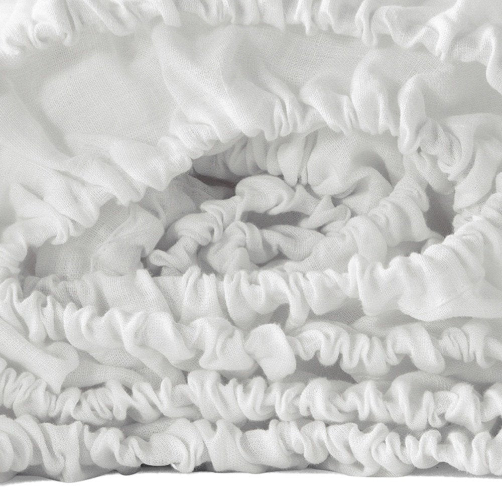 Ivory Linen King Fitted sheet  Warm Home View