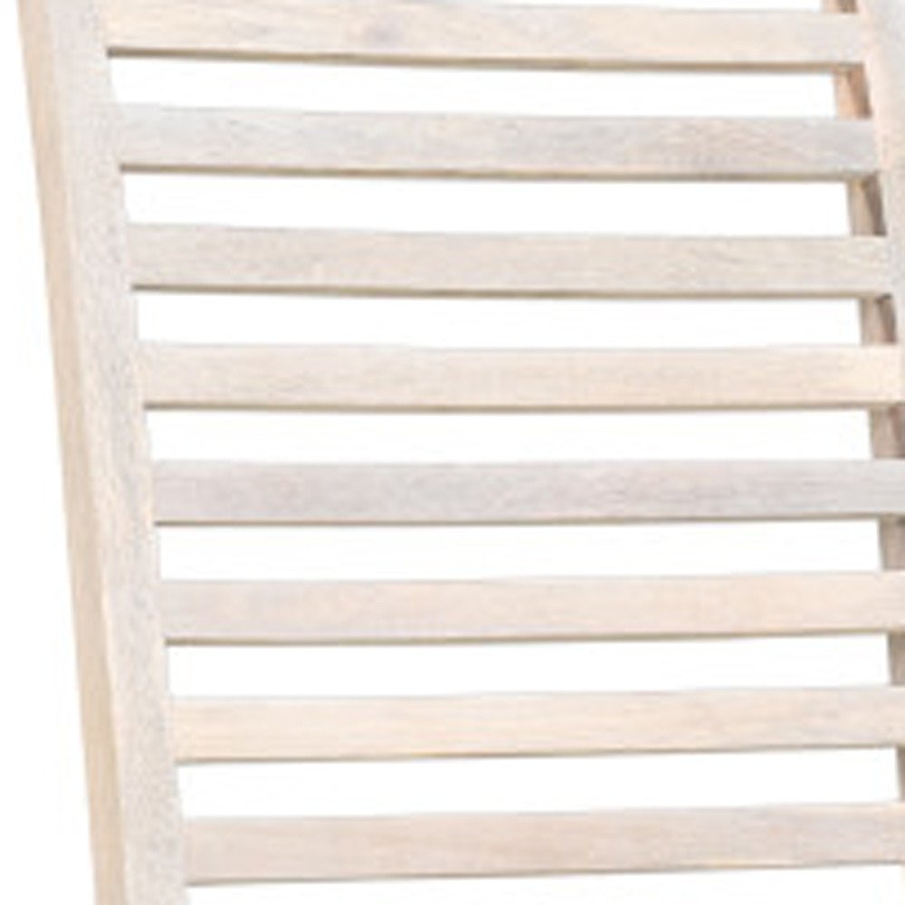 Set of Two White Wood Ladder Back Dining Side Chairs  Warm Home View