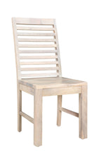 Set of Two White Wood Ladder Back Dining Side Chairs  Warm Home View