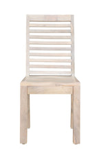 Set of Two White Wood Ladder Back Dining Side Chairs  Warm Home View