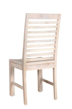Set of Two White Wood Ladder Back Dining Side Chairs  Warm Home View