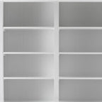 87" Antiqued White Solid Wood Pantry Or Storage Closet  Warm Home View