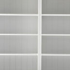 87" Antiqued White Solid Wood Four Door Two Drawer Pantry Or Storage Closet  Warm Home View