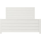 White Shiplap Texture Solid Wood Queen Bed Frame  Warm Home View