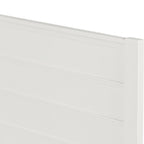 White Shiplap Texture Solid Wood Queen Bed Frame  Warm Home View