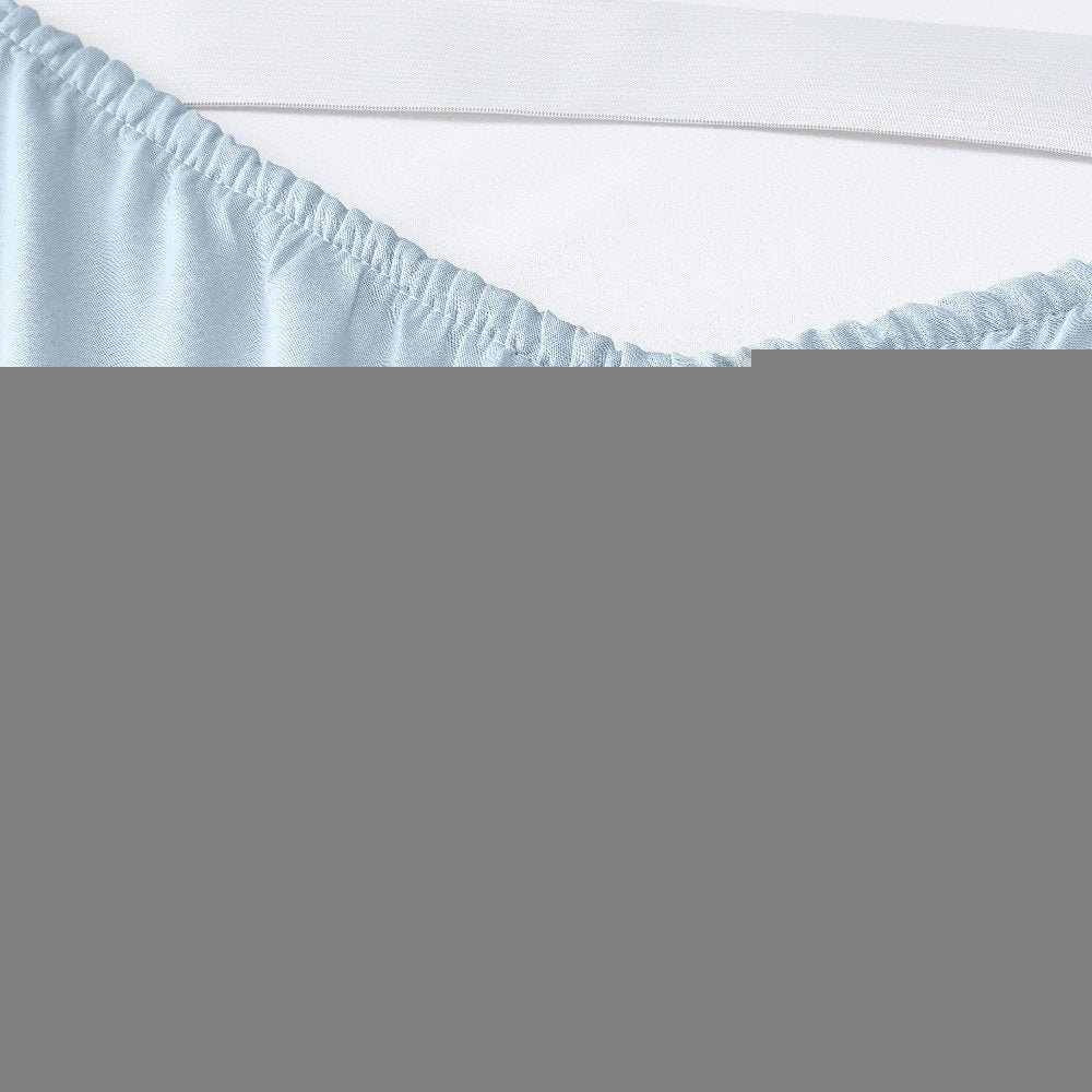 Six Piece Powder Blue Tencel Lyocell King Sheet Set  Warm Home View