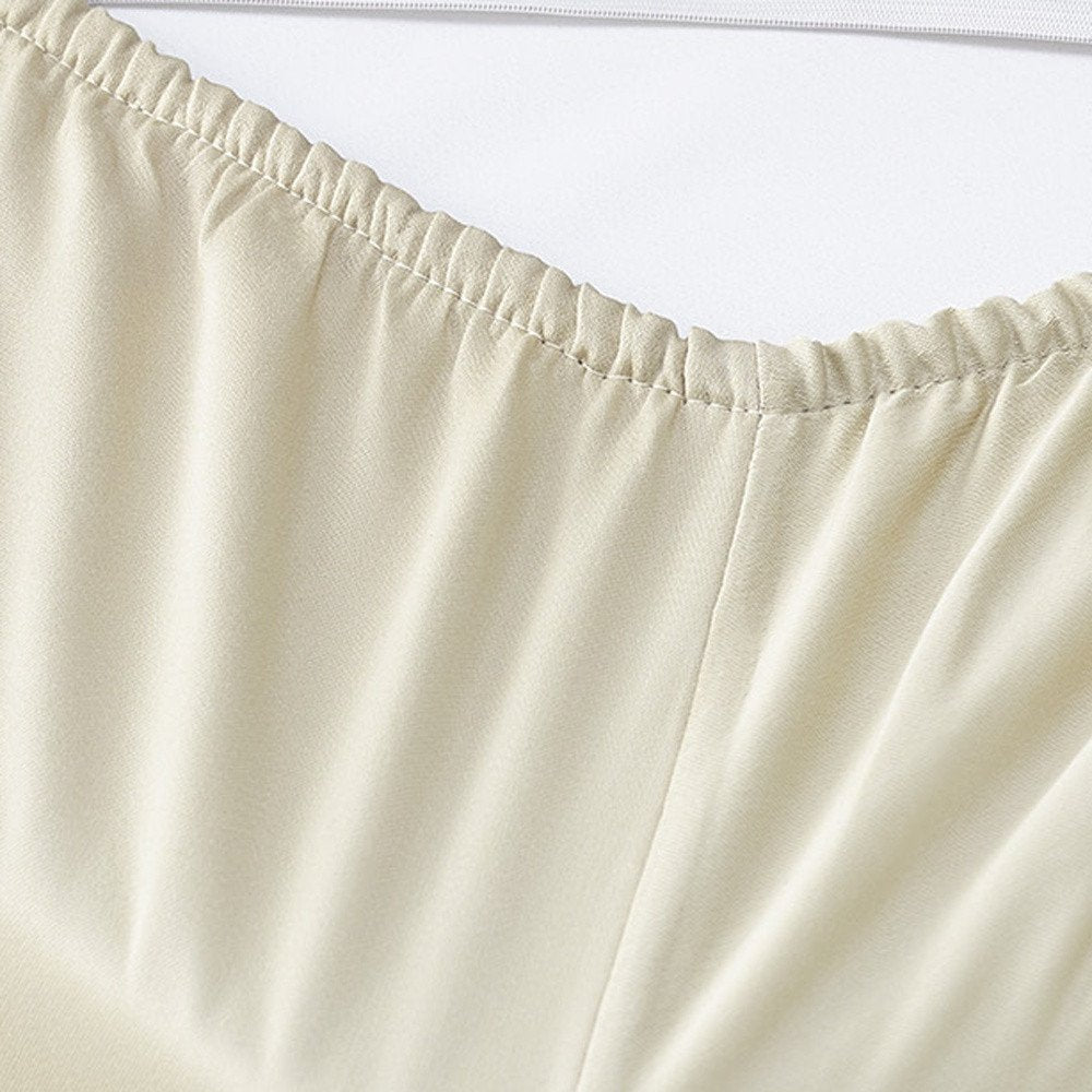 Six Piece Ivory Tencel Lyocell Queen Sheet Set  Warm Home View