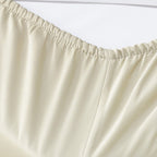 Six Piece Ivory Tencel Lyocell Queen Sheet Set  Warm Home View