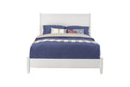 White Solid Wood King Bed - White Mahogany - 1 Piece  Warm Home View