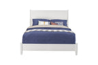 White Solid Wood King Bed Frame  Warm Home View