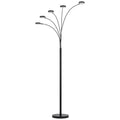 82" Bronze Five Light Led Arc Floor Lamp  Warm Home View