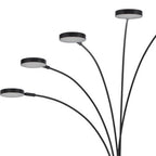 82" Bronze Five Light Led Arc Floor Lamp  Warm Home View