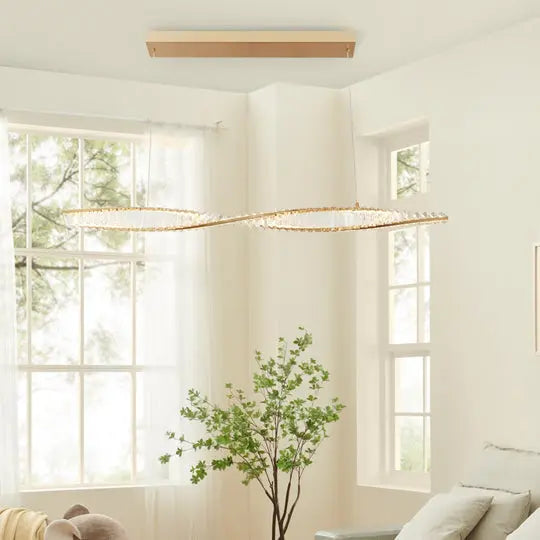 Towson Brushed Gold Chandelier  Warm Home View
