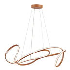 Moscow LED Chandelier // Light Wood  Warm Home View