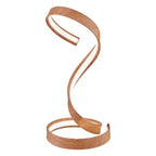 Hamburg Light Wood Table Lamp // LED Strip & Dimmable Switch  Warm Home View
