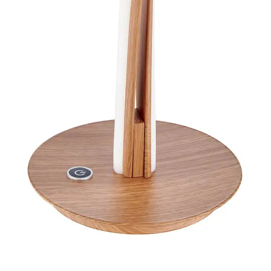 Munich Wood Table Lamp // LED Strip & Touch Dimmer  Warm Home View