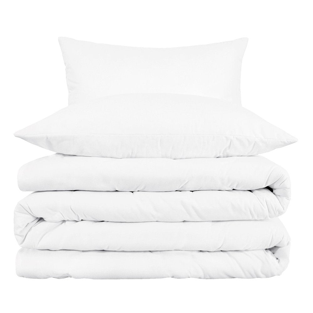 White Queen Cotton Blend 1000 Thread Count Washable Duvet Cover Set  Warm Home View