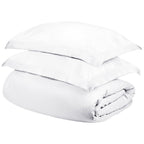 White Queen Cotton Washable Duvet Cover Set  Warm Home View